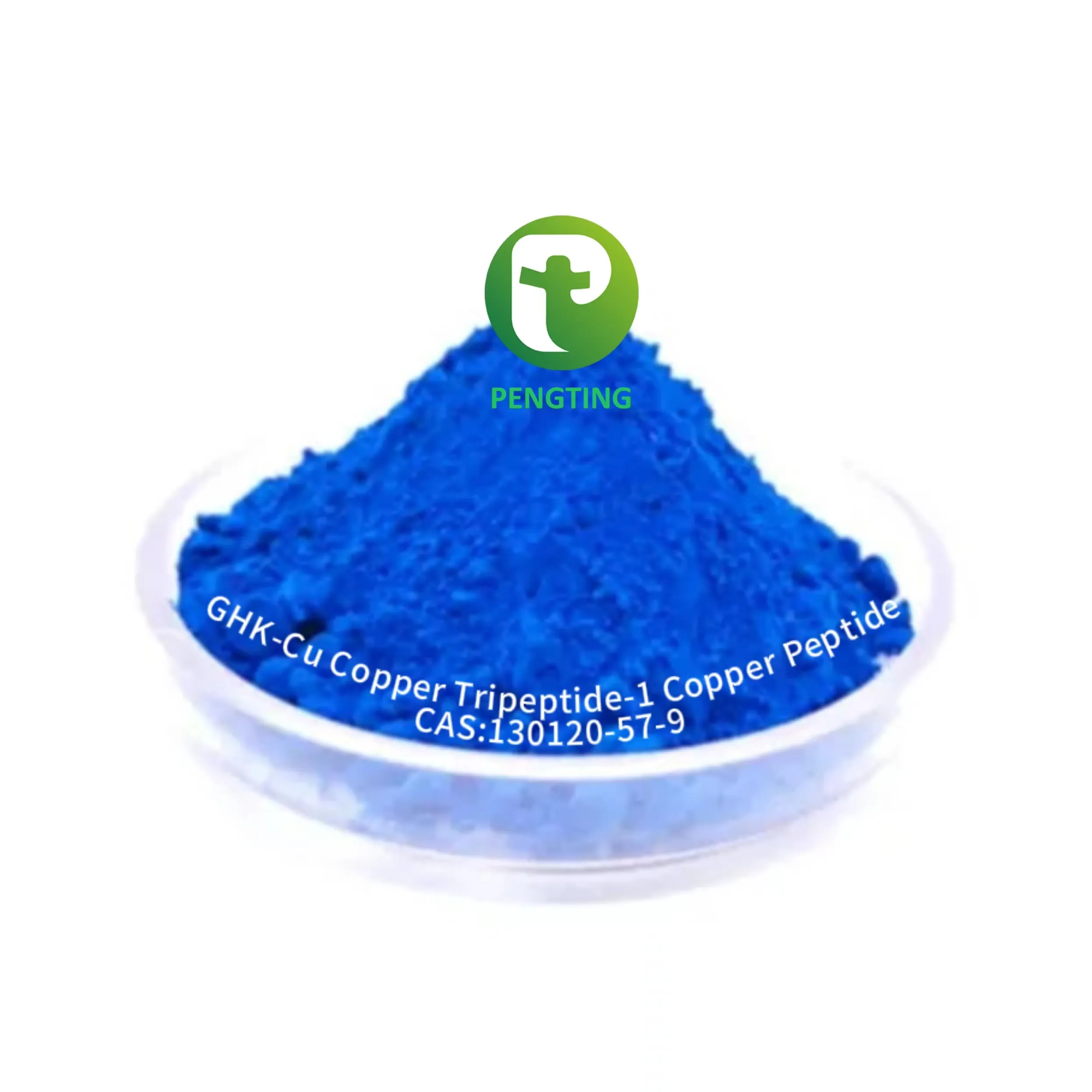 Peptide Kosmetik Schönheit Kupfer Tripeptide-1 Rohstoffe 99% Reinheitspulver Cas 49557-75-7 blaues Kupfer Ghk-cu Kupferpeptid