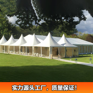 Pyramid <b>Tent</b> 5x5m Outdoor Event <b>Canopy</b> With Arched Windows Four-season Use Polyester Fabric - Product Image 3