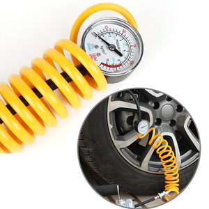 Compresseur d'air pour voiture robuste 12V à double cylindre avec manomètre pour voiture et moto - Product Image 4