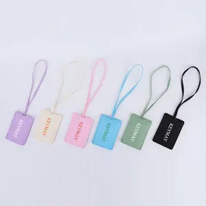 Customize Waterproof Luggage Name Tags Women Travel ID Tag Nylon Luggage Travel Bag Tag Set With Privacy Cover