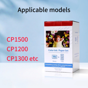 Papier photo compatible <span class=keywords><strong>Canon</strong></span> KP-108 pour imprimantes <span class=keywords><strong>Selphy</strong></span> CP1300 CP1200 CP910 CP810 CP800 CP790 CP780 CP770, feuilles d'impression jet d'encre brillantes - Product Image 2