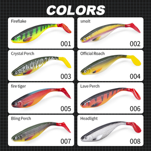 เหยื่อตกปลาแบบจมน้ำ ขนาด 170 มม. น้ำหนัก 35 กรัม รูปทรง T-Tail Swimbait สำหรับตกปลาทะเล เช่น ปลากะพง ปลาทูน่า ปลาไพค์ ปลาแซนเดอร์ ใช้ตกปลาจากเรือ ชายหาด หรือตีเหยื่อชายฝั่ง - Product Image 5