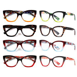 Vente en gros bon marché de lunettes de lecture mode œil de chat en plastique pour supermarché lunettes de lecture anti-lumière bleue pour femmes - Product Image 6