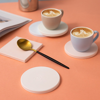 Sous-verre en diatomite super absorbant, séchage rapide, tapis pour tasse en terre de diatomée, antidérapant, résistant à la chaleur, sous-verre de table, logo personnalisé