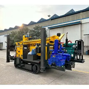 Water Well Drilling Rig Machine 200m 300m 400m Trailer Mounted Water Well Drilling Rig