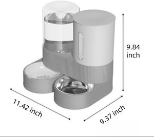 Automatic Love <b>Cat</b> Dog Food & Water Dispenser Waterproof Eco-Friendly PP Indoor Pet <b>Feeder</b> for Small/Medium Pets - Product Image 4