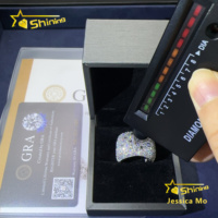 Nouvelle Collection 2026 – Bague Homme Carrée en Argent Massif S925, Style Hip-Hop Luxe, Sertie de Moissanite Fantaisie, Idéale comme Cadeau