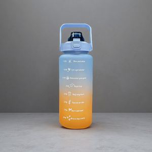 Botellas de Agua de 1 Galón, Grandes para Deportes, Fitness, Camping, Botella de Agua de 128 oz / 3.8L, Botella de Gimnasio 2 en 1 con Tapa y Marcador de Tiempo para Beber - Product Image 2
