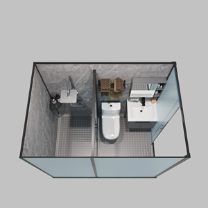 Nouvelle cabine <span class=keywords><strong>de</strong></span> <span class=keywords><strong>douche</strong></span> préfabriquée pour salle <span class=keywords><strong>de</strong></span> bain, toilettes portables, pièce modulaire avec enceinte intégrée, cabines <span class=keywords><strong>de</strong></span> salle <span class=keywords><strong>de</strong></span> bain complètes - Product Image 2
