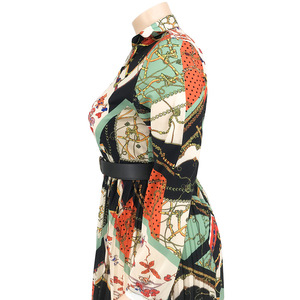 Sexy Cộng Với Kích Thước 4xl 5xl 6xl Phụ Nữ Quần Áo Dài Tay Áo V-cổ Bán Buôn Casual Dress Cộng Với Kích Thước Phụ Nữ Quần Áo - Product Image 5