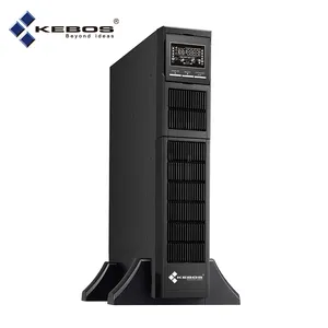 Kebos GR11 LiFePO4-1.5K LCD Panel Display Surge Protector Single Phase 1.5kva online ups rack mounting With Communication Ports