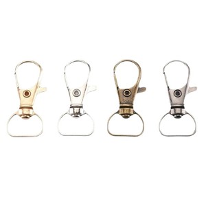 Hebilla de clip de aleación de zinc de 3 puntos, accesorio de ferretería para bolsos con diseño de boca de pez, gancho duradero para correas de bolsos y llaveros - Product Image 1
