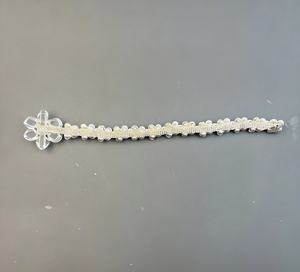 Nouvelle chaîne en cuivre à fleurs <span class=keywords><strong>de</strong></span> prunier en strass et perles tridimensionnelles pour chaussures Mary Jane - Product Image 2