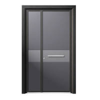 Puertas de Entrada Pivotantes de Acero Inoxidable para Exteriores, Estilo Moderno Americano de Lujo, Color Negro, 2026