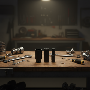 Fervi <b>Impact</b> <b>Socket</b> Wrench Set 3 Piece Metric Deep Drive Tool Kit - Product Image 3