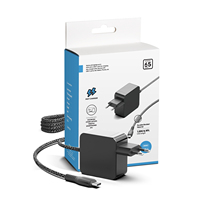 Adaptateur secteur USB-C HKY/OEM 20V PD65W pour ordinateur portable Samsung AI avec câble de 1.5m prise US/EU/UK certifié CE/UKCA/ROHS