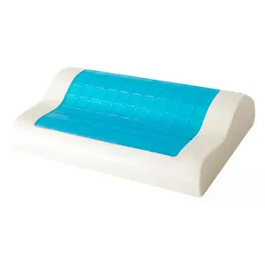 新型冷却矫形凝胶记忆泡沫枕头睡眠角撑板床枕头，用于侧背胃枕