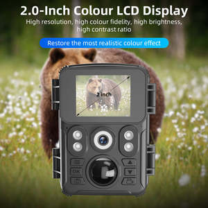 Caméra de chasse HD 720P directe d'usine, caméra de surveillance de la faune extérieure étanche avec vision nocturne IR, mini caméra piège à animaux - Product Image 3