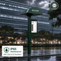 Abri de bus extérieur personnalisé avec écran publicitaire numérique LCD haute luminosité, indice de protection IP43, CMS à distance pour magasins de détail et centres commerciaux