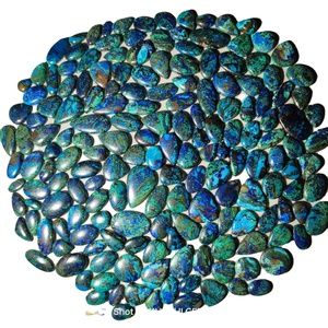 Azurite naturelle Cabochon lâche pour bijoux de haute qualité lisse poli à la main cristal Quartz diamant exquis - Product Image 3