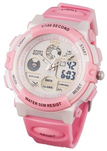 Japonés de cuarzo movimiento resistente al agua reloj con pantalla doble de lujo de los hombres y las mujeres relojes - Product Image 6