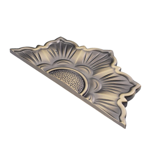 Manija de Puerta de Vidrio de Aleación de Aluminio con Diseño Chino Antiguo Tallado, Semicircular, Grande y de Lujo para Entrada Principal de Tiendas y Hoteles - Product Image 4