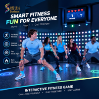 Panneau lumineux interactif LED RGB 3-en-1 en plastique avec boutons poussoirs pour jeux muraux, équipement de salle d'évasion et de parc d'attractions, certifié CE