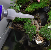 Frags de corail et plantes aquatiques Mousse fixée à un aquarium de roche Aquascaping instantané Aménagement paysager Gel de colle claire