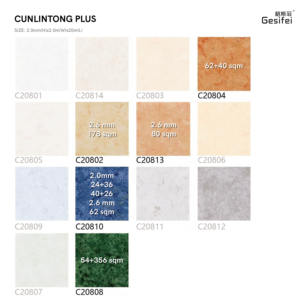 Offre de liquidation de fin d'année en stock Revêtement de <span class=keywords><strong>sol</strong></span> hétérogène écologique imperméable Prix compétitif pour le salon - Product Image 2