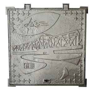 Copertura per tombino a mano diretta copertura per porta quadrata 100cm con cerniera per fossa settica tombino in calcestruzzo - Product Image 3