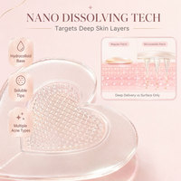Patchs hydrocolloïdes anti-acné en forme de cœur à l'acide salicylique, traitement localisé des boutons, contrôle du sébum, soin des imperfections, emballage personnalisé