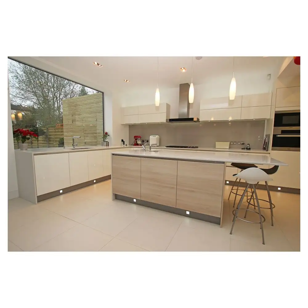 خزانة مطبخ عالية الجودة بتصميم باب شاكر من Prima ، مطبخ مخصص بسعر رائع ومخصص ورخيص