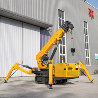 Mini-grue araignée télescopique 3,0t (2400kg de poids opérationnel) avec flèche de déplacement pour levage en espace restreint