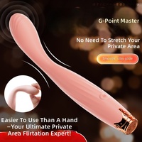 Vibrateur multifonctionnel en silicone ABS étanche pour femme, avec fonctions de léchage, de succion et de vibration du point G, lubrifié, pour usage adulte.