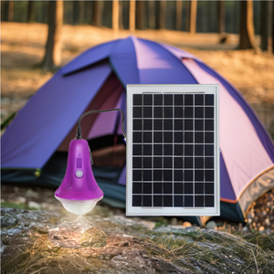 Lampe de camping portable à commande par interrupteur, DC6V, facile à transporter, lanterne de pêche, LED, crochet métallique, lumière solaire 15W, IP65, jardin - Product Image 3