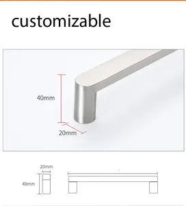 Factory Directly Customized Dimension Furniture And Appliance Used Stainless Steel Pull Handle
