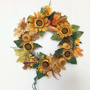 <span class=keywords><strong>Couronne</strong></span> <span class=keywords><strong>de</strong></span> tournesol pour suspension murale, fournitures <span class=keywords><strong>de</strong></span> décoration, pour <span class=keywords><strong>porte</strong></span> d'entrée, vente en gros, mariage - Product Image 4