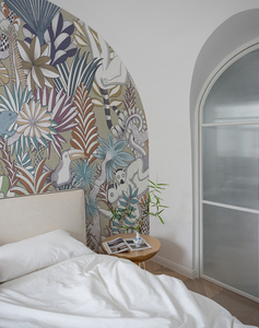 Rollos de <span class=keywords><strong>Papel</strong></span> <span class=keywords><strong>Tapiz</strong></span> Personalizados con Mural de Vida Silvestre Tropical, Diseño de Animales y Plantas de la Selva, Arte Mural Duradero y No Tóxico <span class=keywords><strong>para</strong></span> Cuarto de Bebés y Niños Pequeños - Product Image 3