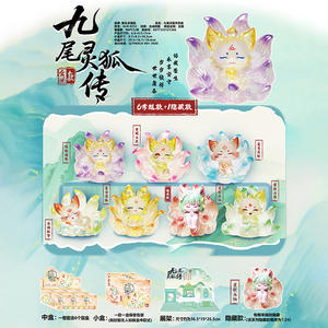 Bonita caja ciega de <span class=keywords><strong>zorro</strong></span> de nueve colas, adornos artesanales congelados de resina para decoraciones de escritorio de oficina y regalos de cumpleaños para niños - Product Image 2