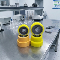 Roue d'alimentation pour dégauchisseuse quatre faces, roue de pression pour machine à colle et huile avec revêtement en polyuréthane, antistatique, résistant à l'hydrolyse, moulé
