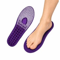 Semelles intérieures unisexes pour chaussures de sport en mousse PU et ETPU blanc, amortissantes, pour soulager les pieds endoloris