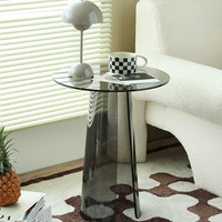 Vente en gros de tables rondes en plastique transparent, design original personnalisé, petites tables en acrylique lucite pour la décoration de mariage et de fête