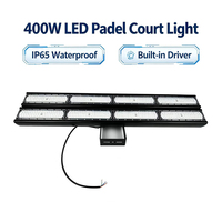 Projecteur LED SMD3030 400W anti-éblouissement pour terrain de padel, étanche IP65, éclairage extérieur pour stade, contrôle intelligent par application pour padel