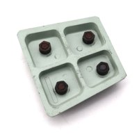 Bloc de ponçage métallique diamanté pour dalles de marbre et de terrazzo, abrasif Frankfurt à ponçage vif pour surfaces rugueuses