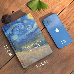 Quaderno Creativo Personalizzato con Stampa Vintage <span class=keywords><strong>Van</strong></span> <span class=keywords><strong>Gogh</strong></span>, Rilegatura Termica, Copertina Rigida in Carta, Diario Regalo, 146 Pagine - Product Image 4
