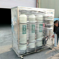 Système d'irrigation agricole pour serres agricoles, système d'osmose inverse (RO) 250 LPH, station d'eau avec réservoir FRP pour usine