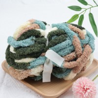 Tricot en gros 100g Chunky Chenille Big Chunky Polyester Crochet Macramé Fil Cordon 2mm Fil