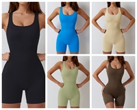 Combinaison de sport sans couture une pièce pour femmes combinaison de gymnastique sexy Fitness combinaison de yoga combinaison active d'entraînement