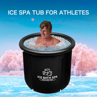 Bain de récupération portable et pliable en PVC pour athlètes, immersion en eau froide pour cryothérapie, 50-59 gallons