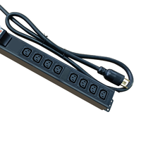 Multiprise industrielle PDU 240V L6-30P 30A 8 prises C13 avec disjoncteur différentiel de protection simple USA Haute puissance 7500W pour rack
